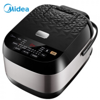 美的（Midea）电饭煲 钻石纹理上盖 金属拉丝机身 匠银聚能厚釜内胆4L电饭锅MB-40EASY202