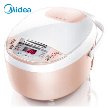 美的（Midea）电饭煲 微压蒸汽阀 24小时预约 黄晶内胆3L电饭锅MB-WFS3018Q